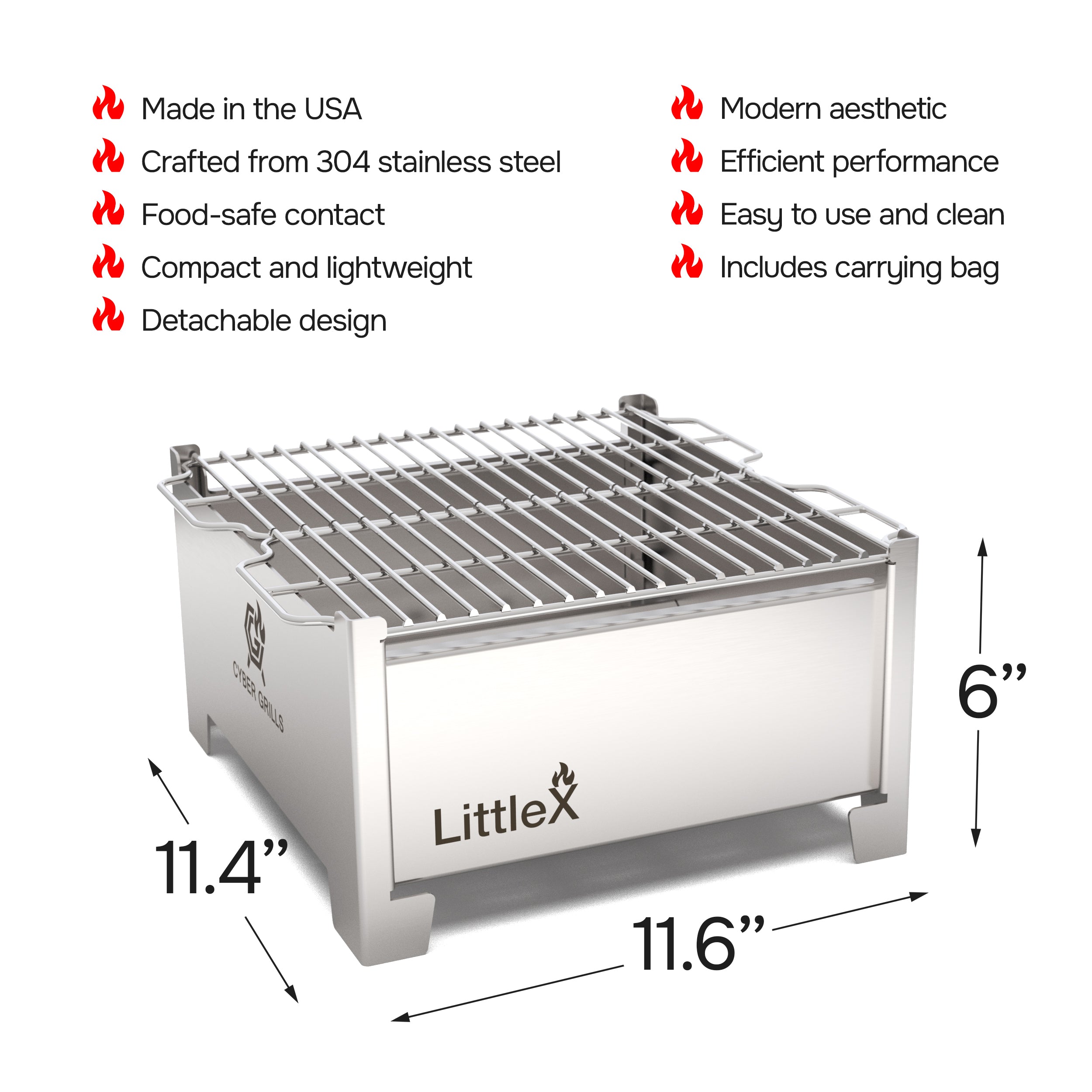 coolabah outdoor mini kettle bbq Portable Foldable Small Charcoal Grill & BBQ | Camping Stove | Stainless Steel Tabletop Grill for Outdoor Cooking